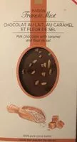 入っている砂糖の量 Chocolat au lait, au caramel et fleur de s