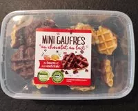 Suhkru kogus sees Mini Gaufres au chocolat au lait