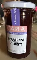 Suhkru kogus sees Framboise arome violette