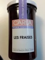 Suhkru kogus sees Confiture fraises