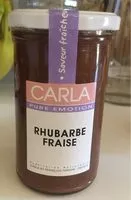 Suhkru kogus sees Rhubarbe Fraise