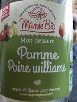 Sucre et nutriments contenus dans Mamie bio