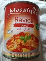 入っている砂糖の量 Ravioli boeuf