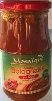 入っている砂糖の量 Sauce bolognaise pure boeuf