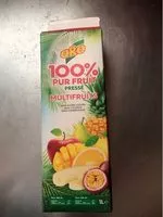 Jumlah gula yang masuk 100% Pur Jus Pressé Multifruits
