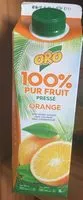 Jumlah gula yang masuk 100% Pur fruit pressé orange