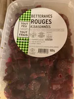 Quantité de sucre dans Betteraves rouges