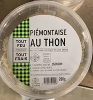 Quantité de sucre dans Piémontaise