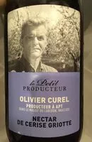 Sucre et nutriments contenus dans Olivier curel