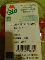 चीनी की मात्रा Tomate cerise bio