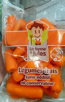Quantité de sucre dans Baby Carottes
