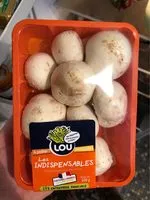 Sokerin määrä sisällä Champignons de Paris