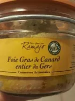 Sucre et nutriments contenus dans Foie gras ramajo