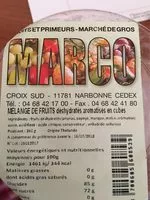 Sucre et nutriments contenus dans Marco