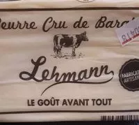 Suhkru kogus sees Beurre cru de baratte