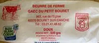 Quantité de sucre dans Beurre de ferme
