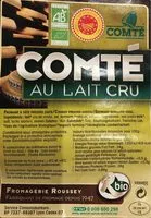 चीनी की मात्रा Comté au lait cru - Fromage à pâte pressée cuite