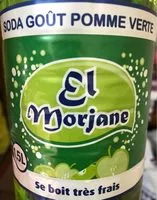 入っている砂糖の量 Soda Tassili pomme verte 2l