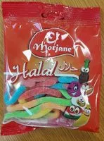 入っている砂糖の量 Bonbons Halal - Vers acides