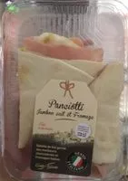 入っている砂糖の量 Panciotti jambon cuit et fromage