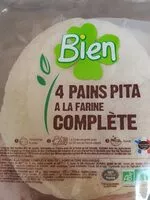 चीनी की मात्रा 4 pains pita à la farine complète