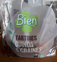चीनी की मात्रा Tartines Quinoa et Graines