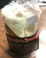 İçindeki şeker miktarı Wrap jambon chevre