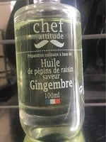 Sokerin määrä sisällä Huile de pepins de raisin saveur gingembre