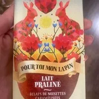 Sokerin määrä sisällä Tablette lait praliné éclat de noisettes caramélisées