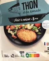 चीनी की मात्रा Prêt à poêler Thon Albacore  à la Tomate