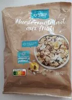 Zuckermenge drin Muesli croustillant aux fruits