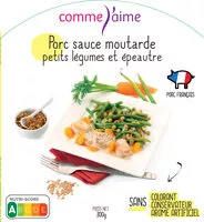 Количество сахара в Porc sauce moutarde petits légumes et epeautre