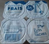 Sucre et nutriments contenus dans Le clos des vaches