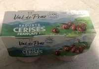 Quantité de sucre dans Yaourt cerises