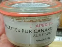 入っている砂糖の量 Rillettes pur canard aux figues