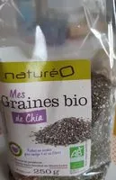 Sokerin määrä sisällä Mes Graines bio de Chia