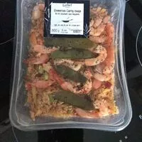 Количество сахара в Riz basmati aux légumes et au curry avec crevettes