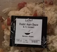 Количество сахара в Poulet Aigre douce & riz basmati