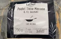 Количество сахара в Poulet Tikka Massala