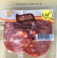 Quantité de sucre dans Chorizo extra chiffonnade