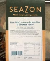 Sokerin määrä sisällä Lieu MSC, crème de lentilles & carottes rôties