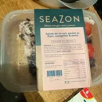 Suhkru kogus sees Salade de riz noir bio poulet au thym courgettes et Pesto