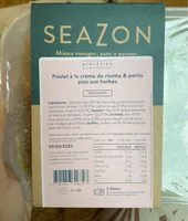 Sokerin määrä sisällä Poulet a la creme de ricotta et petits pois