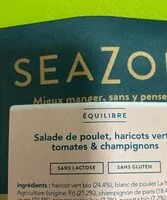 Sokerin määrä sisällä Salade de poulet haricots verts tomates et champignons