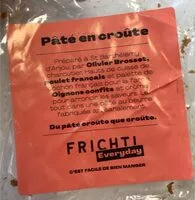 Sokerin määrä sisällä Pate en croute tranché