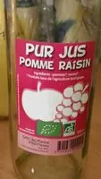Quantité de sucre dans Pur jus pomme raisin