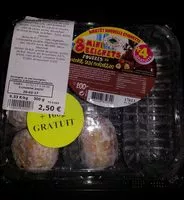 入っている砂糖の量 Mini beignets