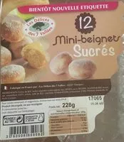 入っている砂糖の量 Mini-beignets sucrés