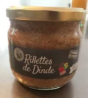 चीनी की मात्रा Rillettes de Dinde