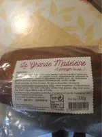 Sucre et nutriments contenus dans La grande madeleine